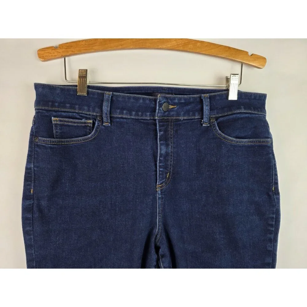 NYDJ Not Your Daughters Jeans Women's Size 16 Blue Alina Ankle Denim Jean Pants